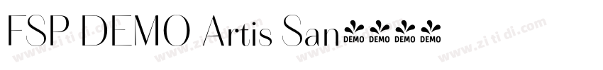 FSP DEMO Artis San字体转换 FSP DEMO Artis San字体转换